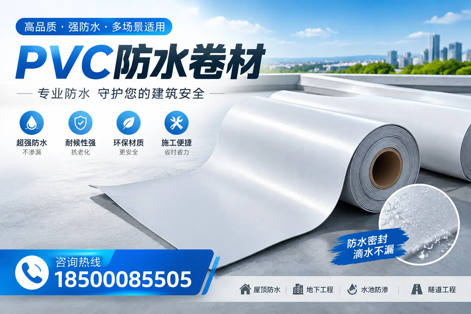 PVC防水卷材的市场竞争分析，白山品牌选择参考